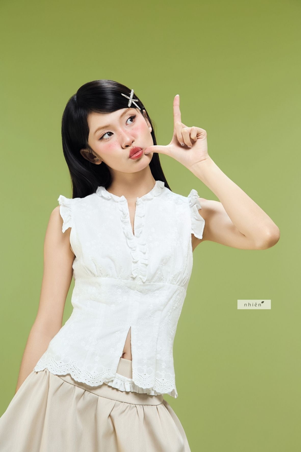 Nhien Vintage Molly Top (Pre-order)