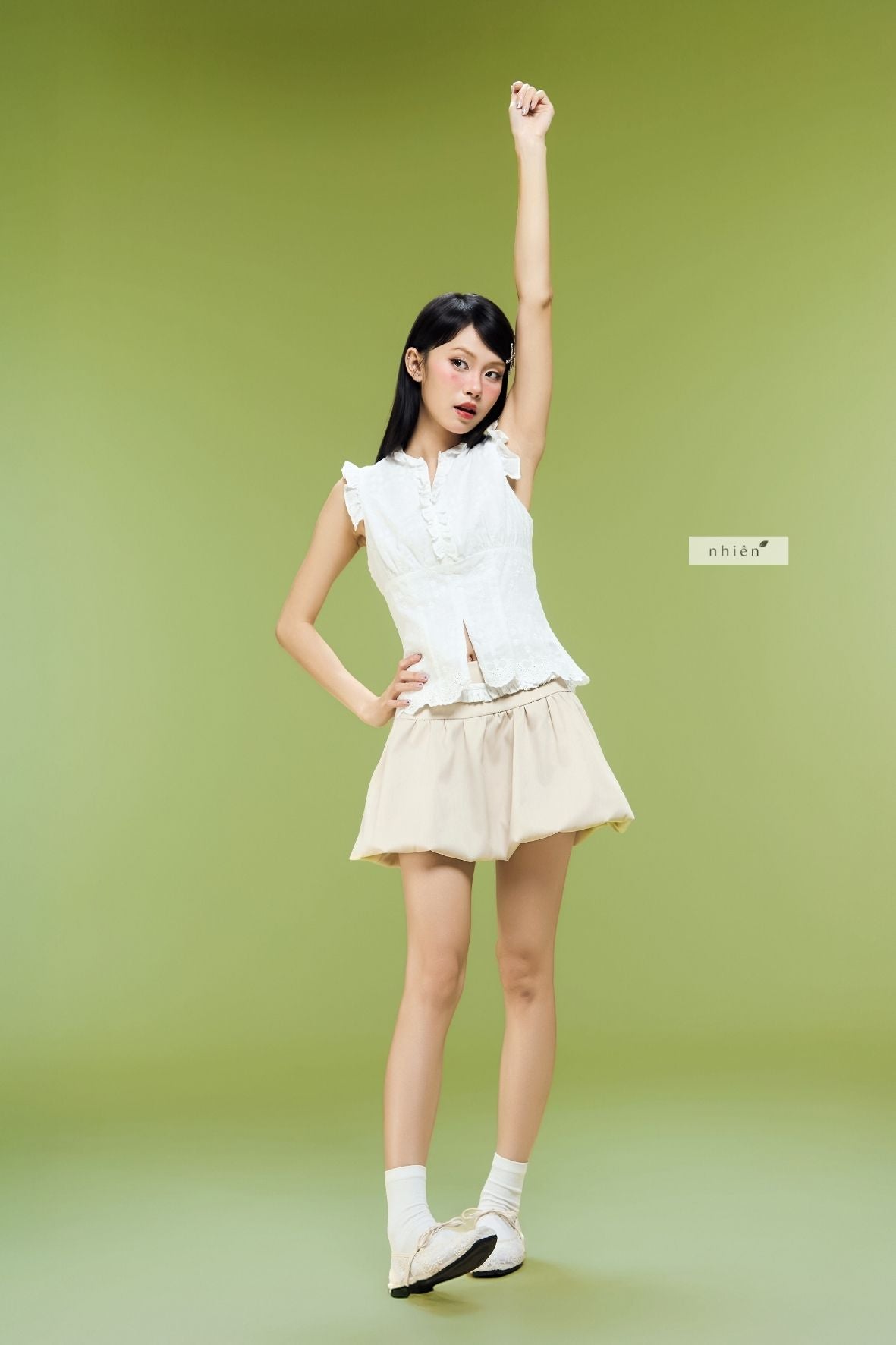 Nhien Vintage Molly Top (Pre-order)