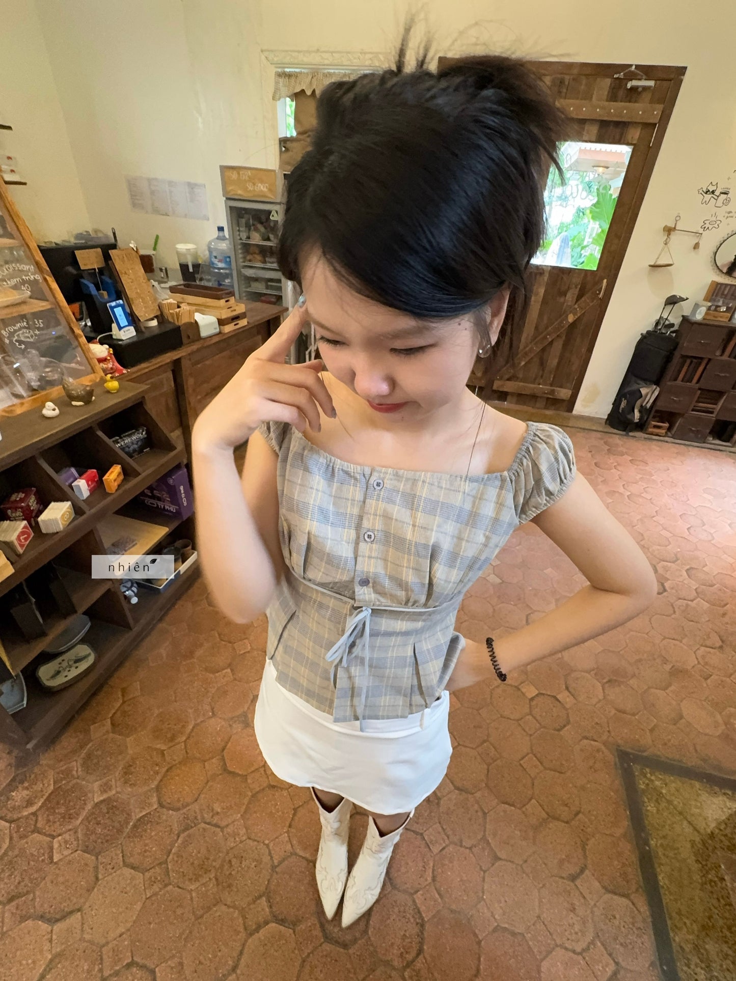 Nhien Vintage Irelia Top (Pre-order)