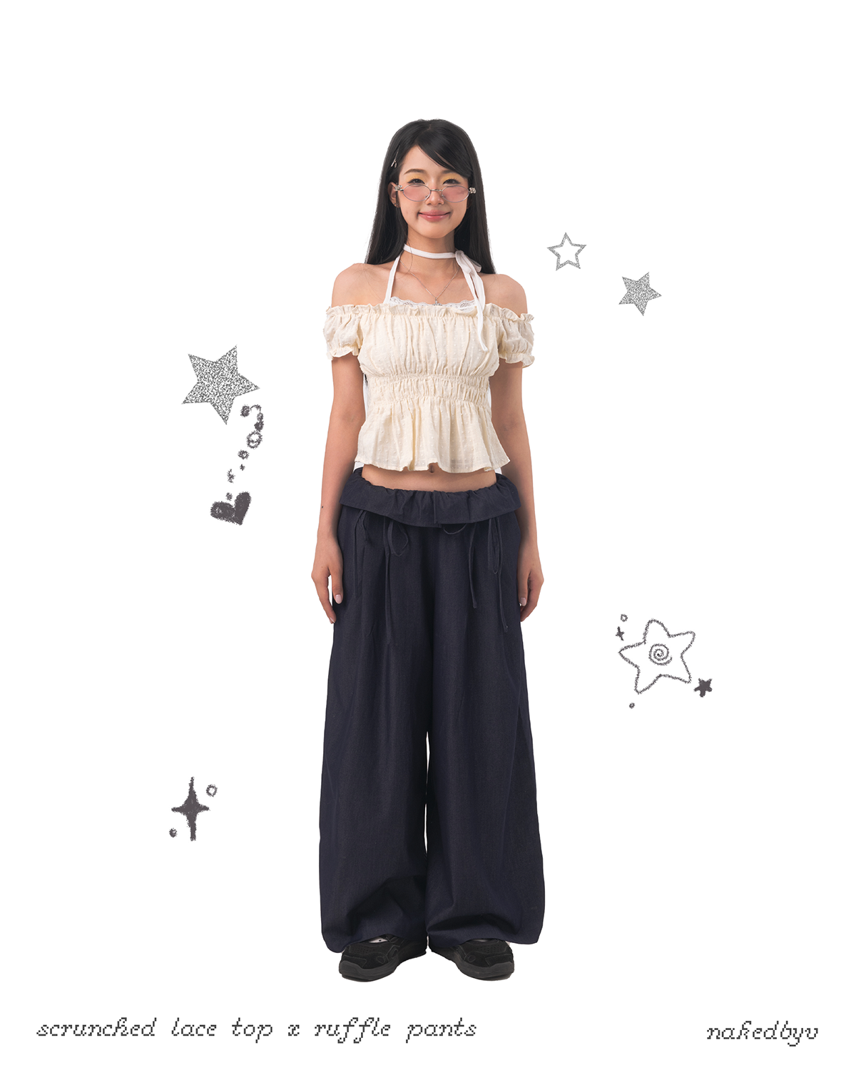 Nakedbyv Ruffle Pants (Pre-order)