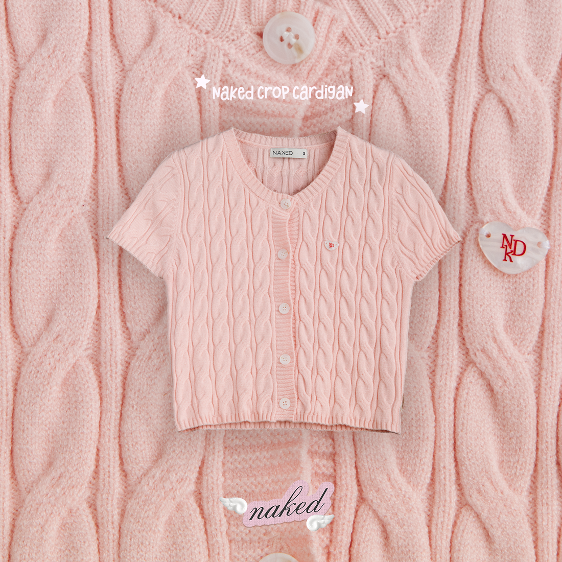 Nakedbyv Naked Crop Cardigan (Pre-order)