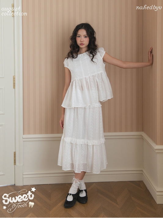 Nakedbyv Mizu Blouse & Mizu Midi Skirt (Pre-order)