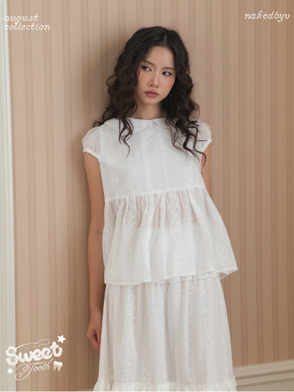 Nakedbyv Mizu Blouse & Mizu Midi Skirt (Pre-order)