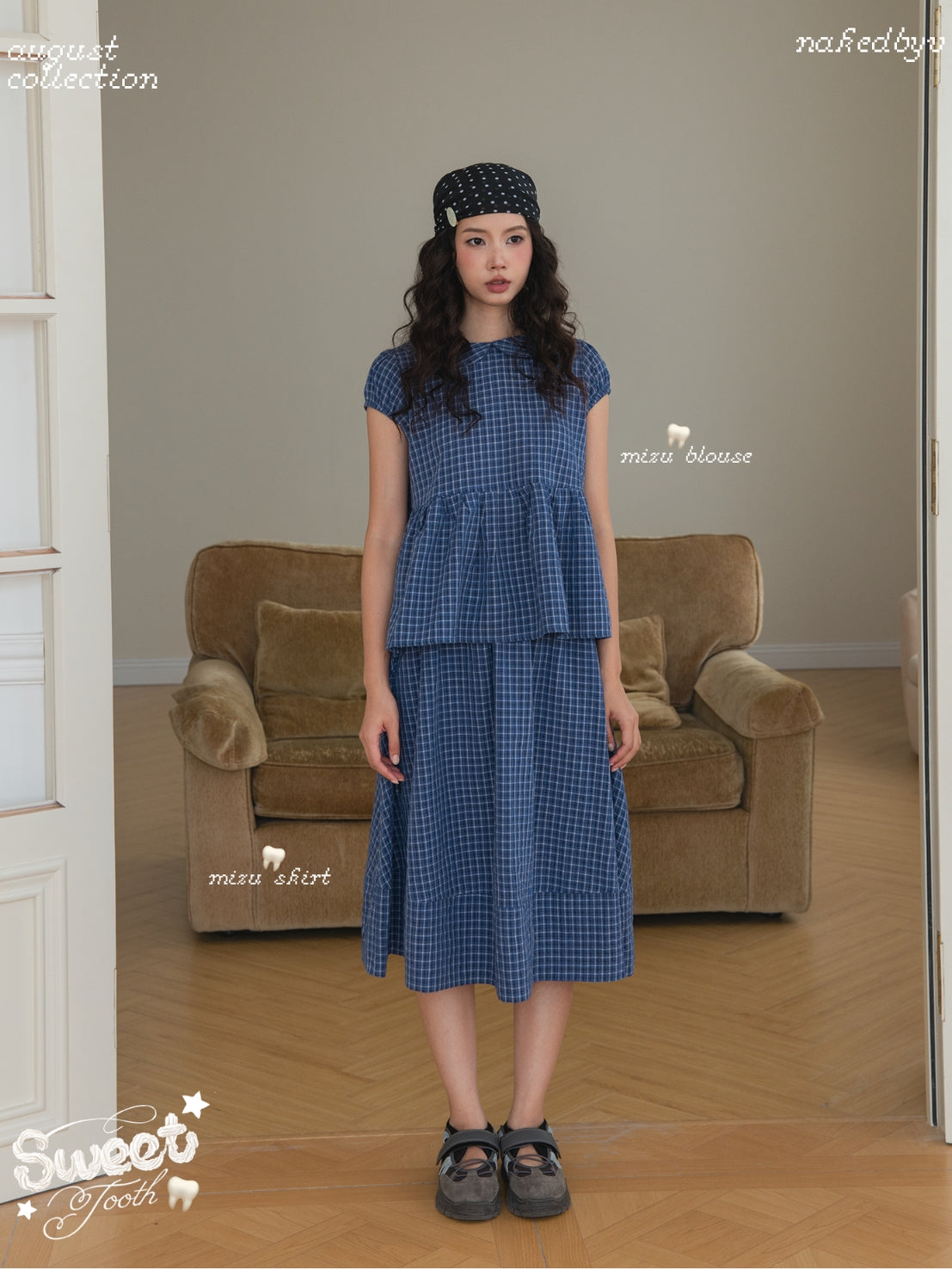 Nakedbyv Mizu Blouse & Mizu Midi Skirt (Pre-order)