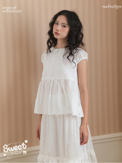 Nakedbyv Mizu Blouse & Mizu Midi Skirt (Pre-order)