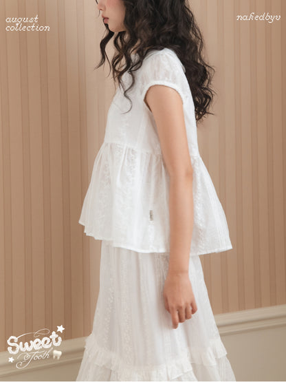 Nakedbyv Mizu Blouse & Mizu Midi Skirt (Pre-order)