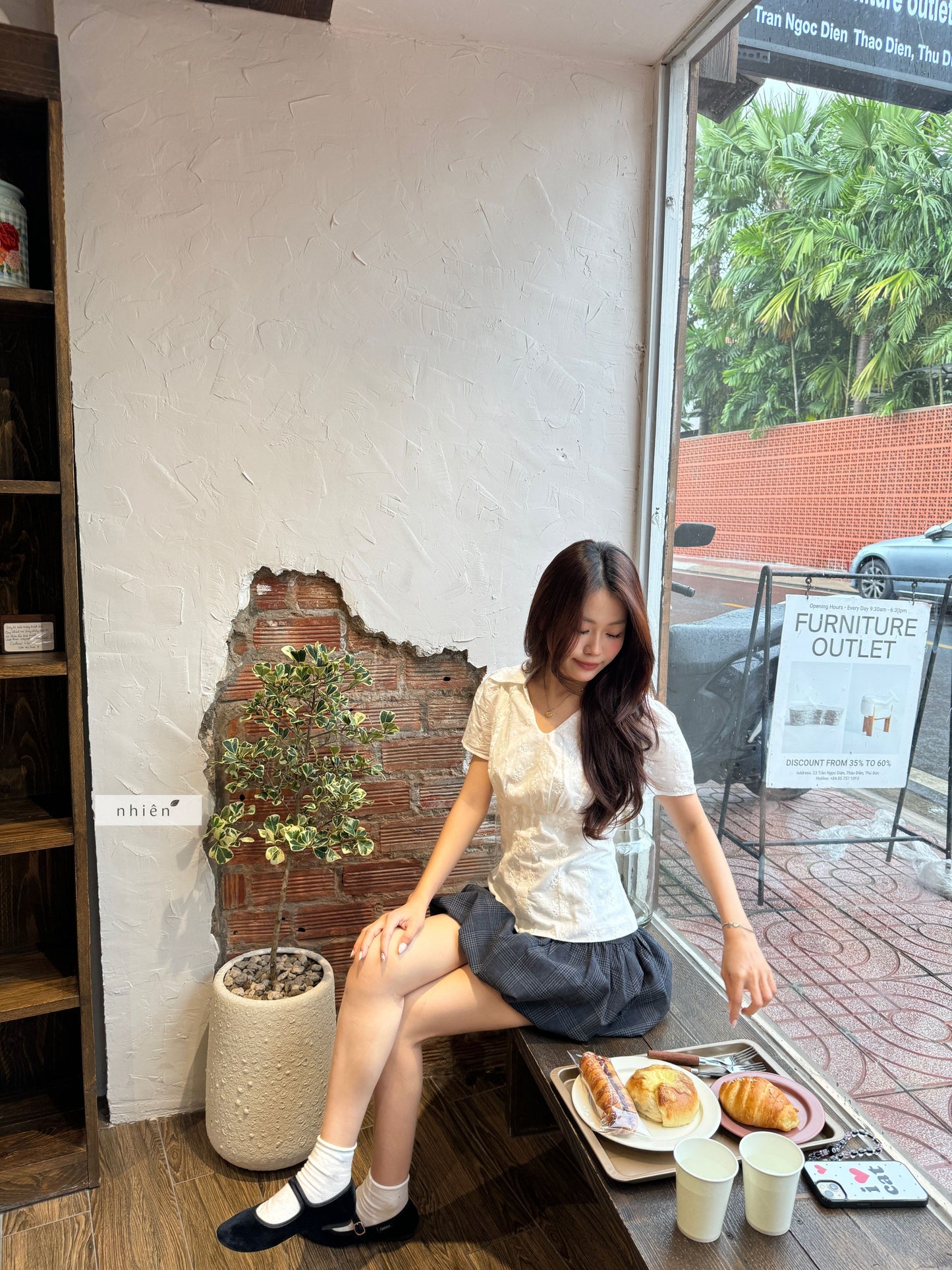 Nhien Vintage Camille Top (Pre-order)