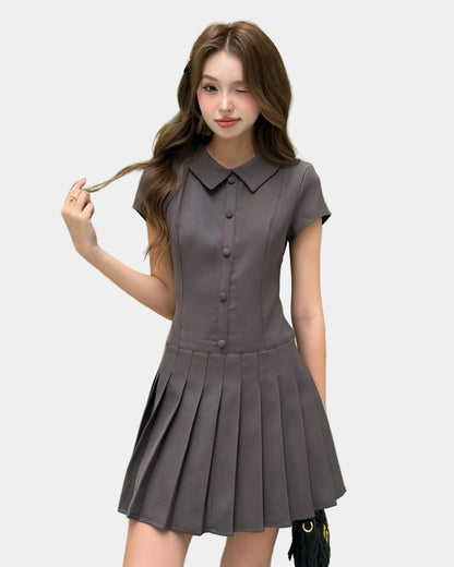 Mieufashionista Pleated Mini Dress Kalin