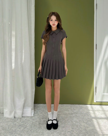 Mieufashionista Pleated Mini Dress Kalin