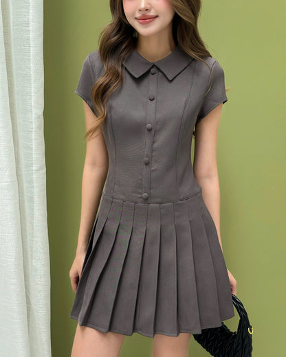 Mieufashionista Pleated Mini Dress Kalin