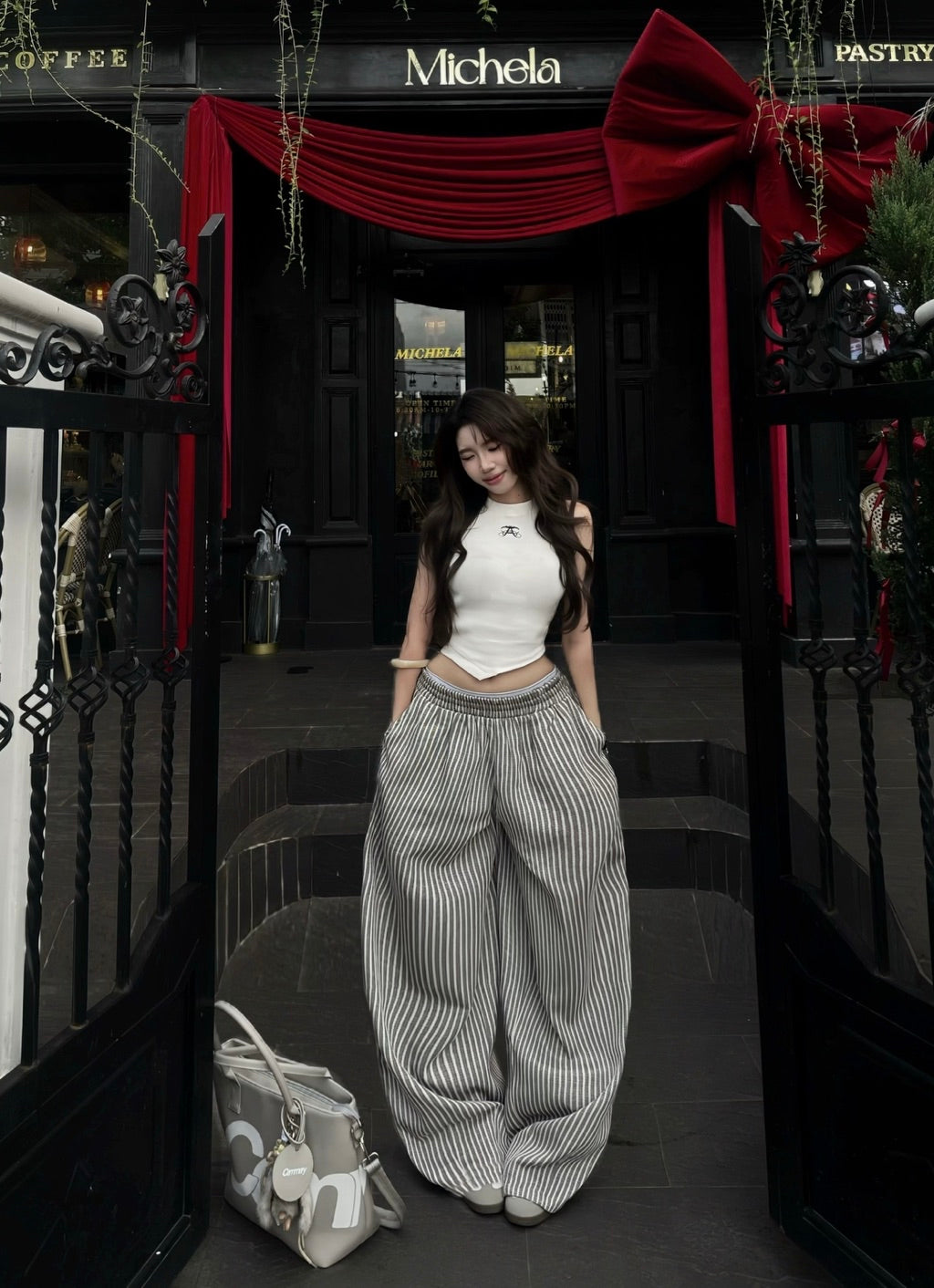 The Fance Lilray Striped Pants