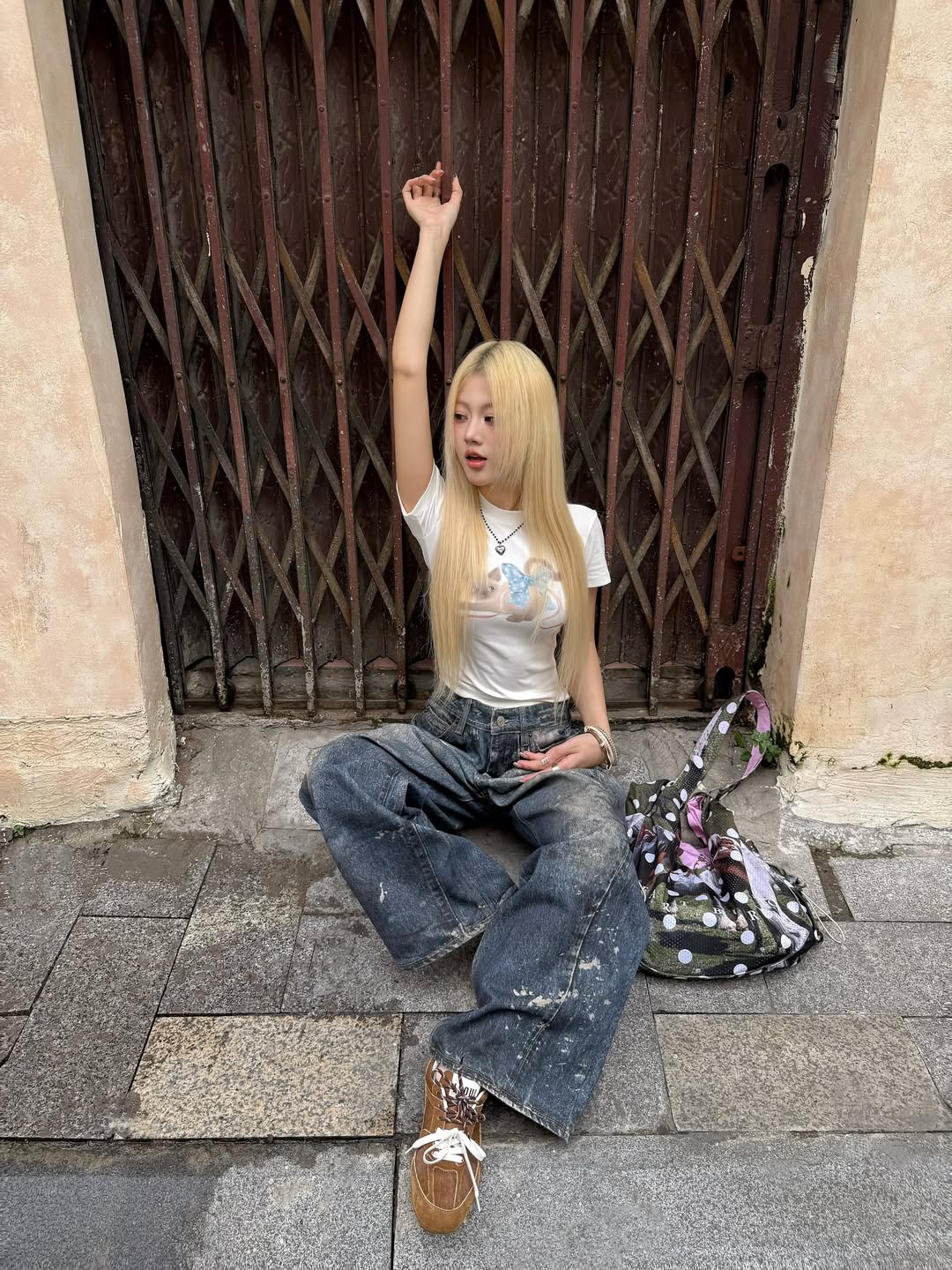 Lsoul Qiqi Top x Yeom Baggy Jeans