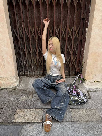 Lsoul Qiqi Top x Yeom Baggy Jeans