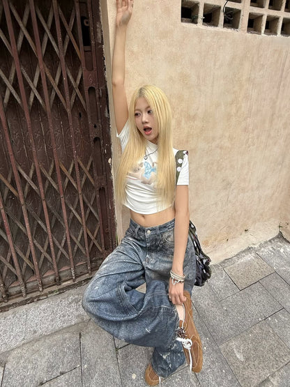 Lsoul Qiqi Top x Yeom Baggy Jeans