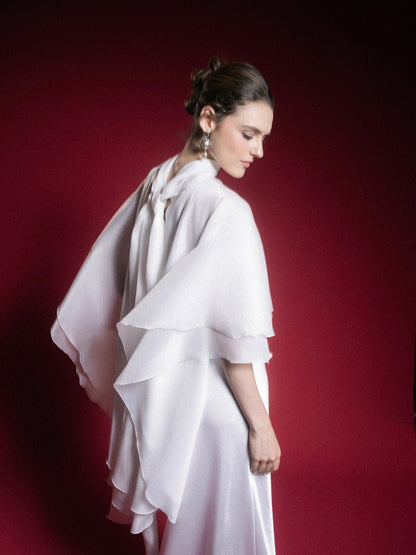 Kisserine Papillon Top - White