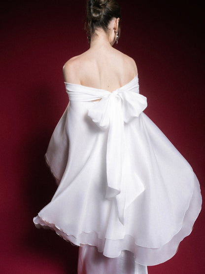 Kisserine Papillon Top - White