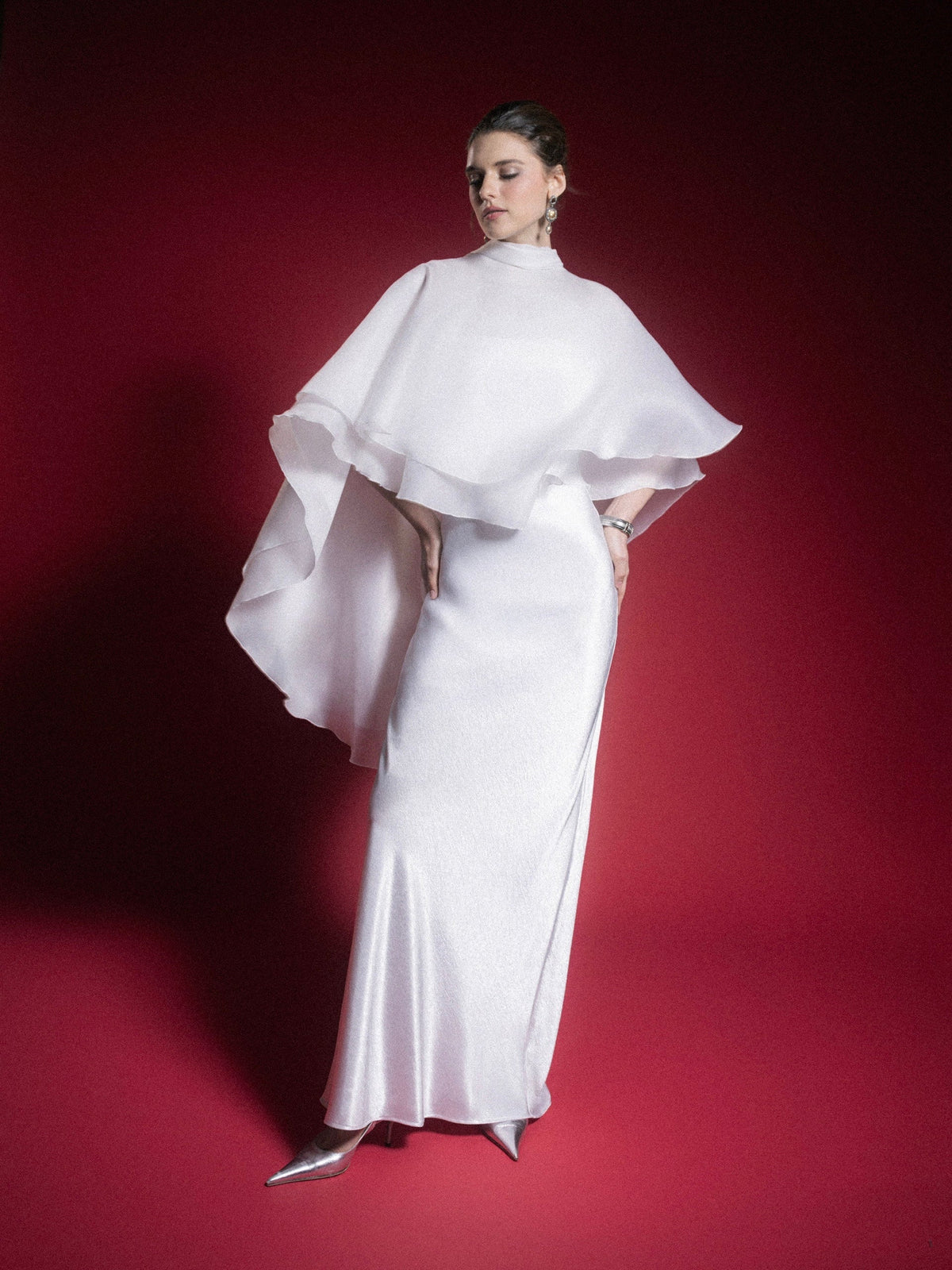 Kisserine Papillon Top - White