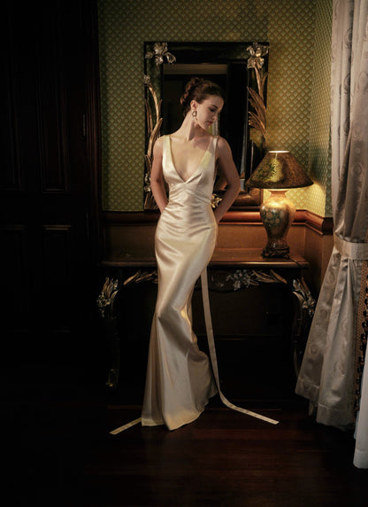 Kisserine Talivia Dress - Ivory White