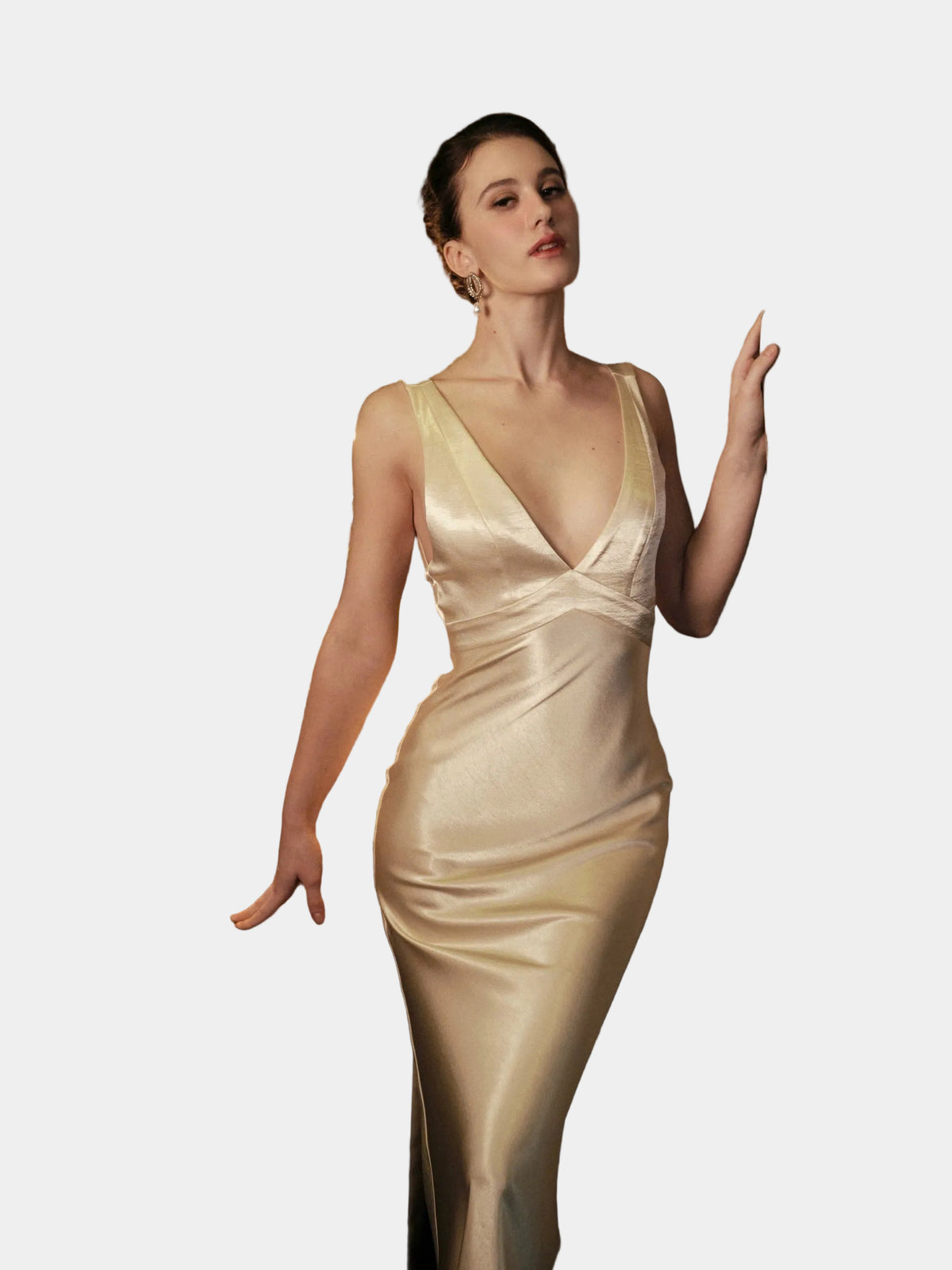 Kisserine Talivia Dress - Ivory White